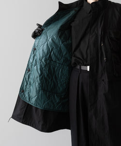 【ANTHEM A】MILITARY MULTI WAY OVER COAT - BLACK