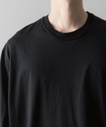 画像をギャラリービューアに読み込む, 【 VEIN 】SUEDED CO JERSEY VESSEL L/S TEE - BLACK
