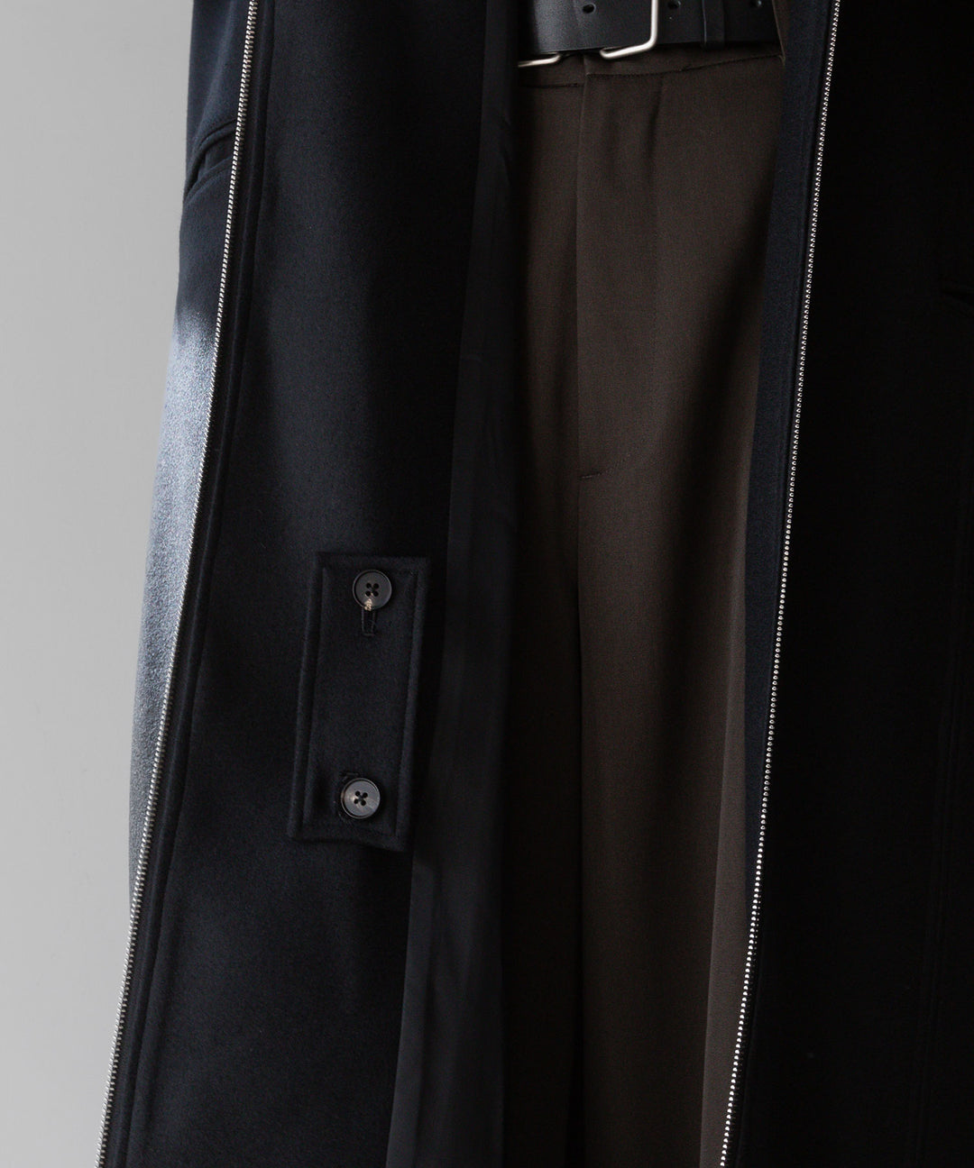 stein シュタイン 23aw OVERSIZED MAXI-LENGTH ZIP COAT - BLACK sessionセッション福岡セレクトショップ 公式通販サイト