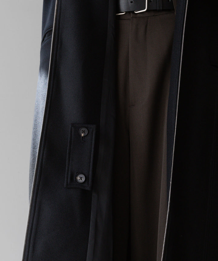 stein シュタイン 23aw OVERSIZED MAXI-LENGTH ZIP COAT - BLACK sessionセッション福岡セレクトショップ 公式通販サイト
