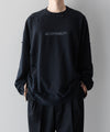 【ssstein】OVERSIZED REBUILD SWEAT LS - DARK NAVY