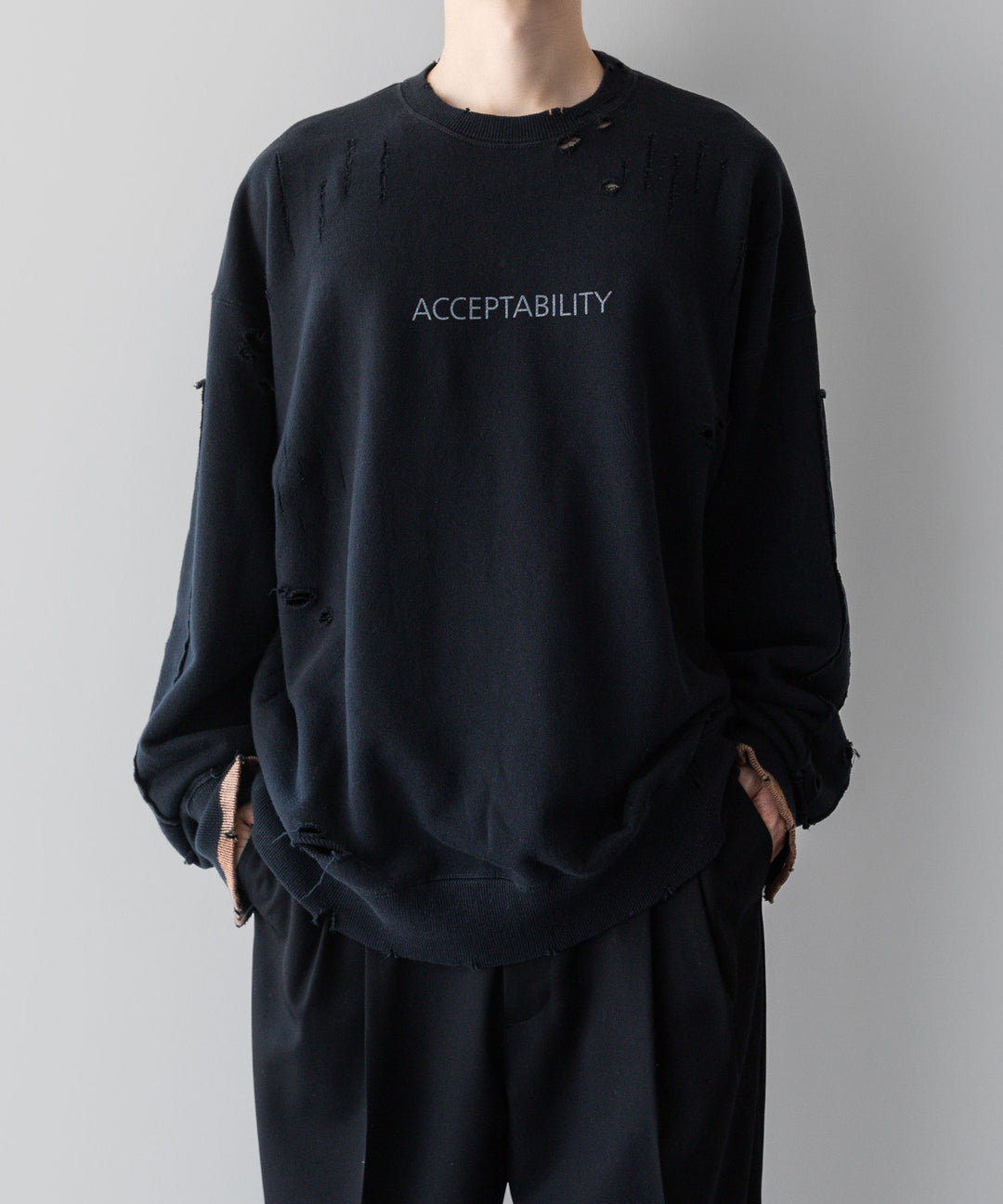 ssstein(シュタイン)の24AWコレクション OVERSIZED REBUILD SWEAT LS - DARK NAVY 公式通販サイトsession福岡セレクトショップ