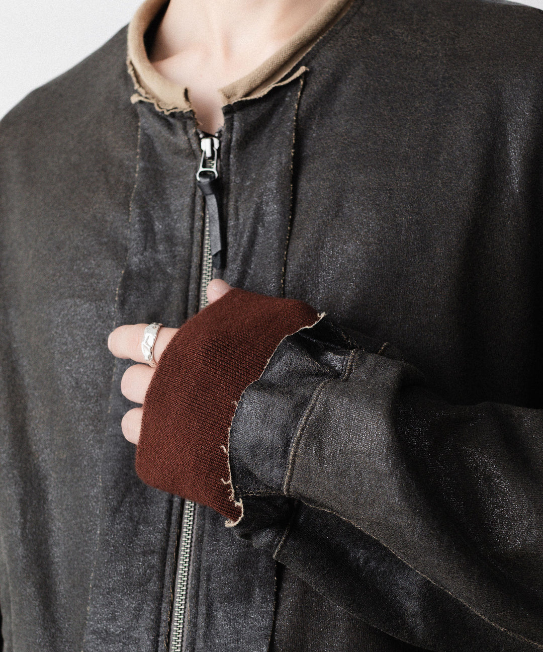 ANTHEM Aアンセムエー のCRACK TERRY MILITARY BLOUSON - BROWNの公式通販サイトsession福岡セレクトショップ