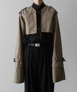 画像をギャラリービューアに読み込む, ssstein(シュタイン)の24AWコレクション LAYERED SHORT TRENCH COAT - BEIGE 公式通販サイトsession福岡セレクトショップ
