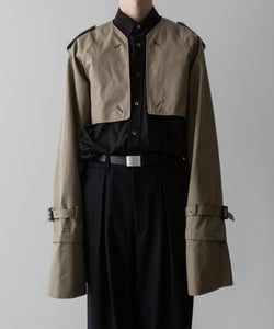 ssstein(シュタイン)の24AWコレクション LAYERED SHORT TRENCH COAT - BEIGE 公式通販サイトsession福岡セレクトショップ