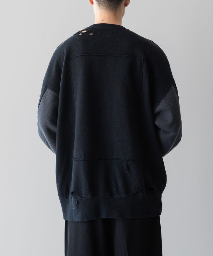 ssstein(シュタイン)の24AWコレクション OVERSIZED REBUILD SWEAT LS - DARK NAVY 公式通販サイトsession福岡セレクトショップ