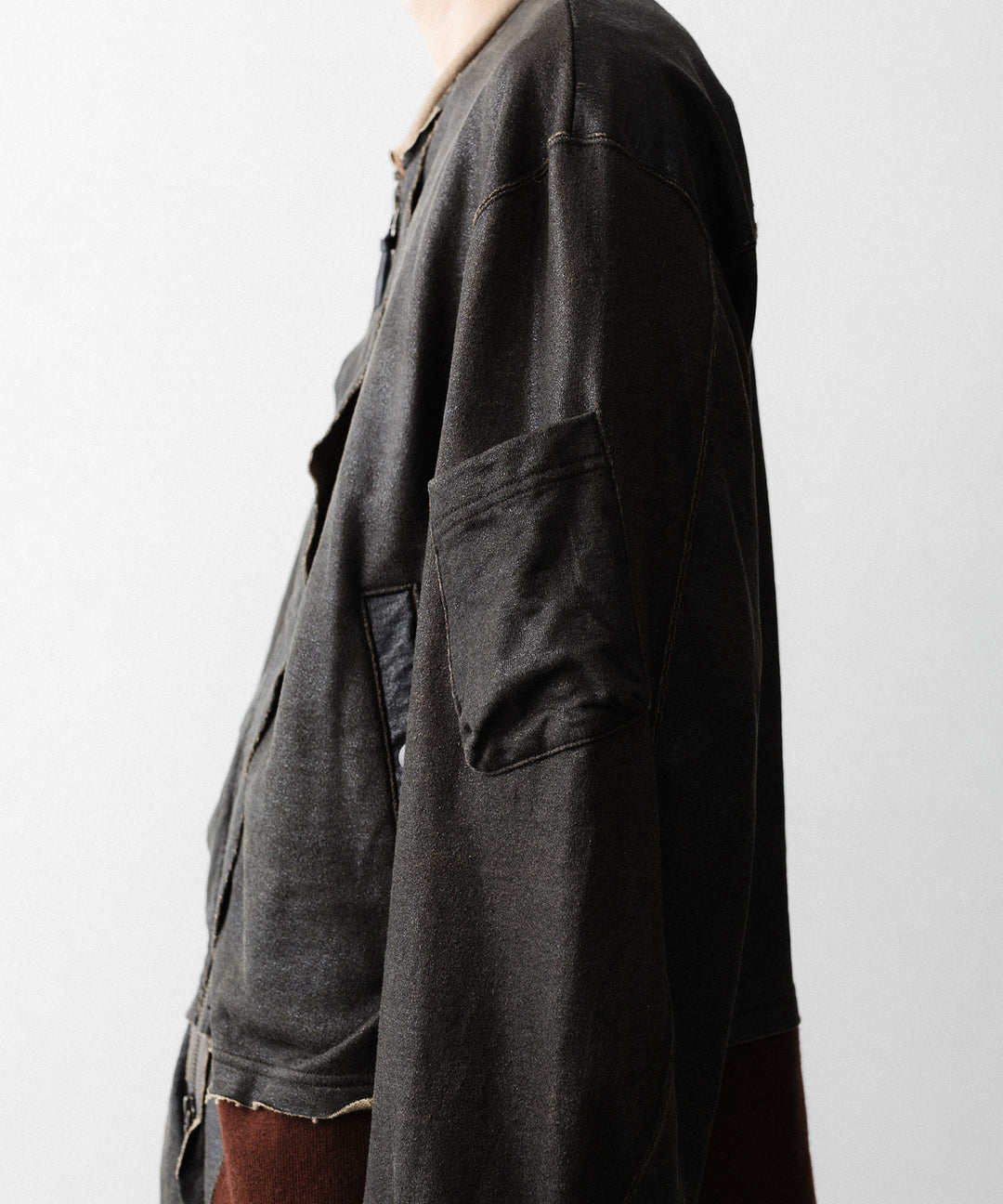 ANTHEM Aアンセムエー のCRACK TERRY MILITARY BLOUSON - BROWNの公式通販サイトsession福岡セレクトショップ