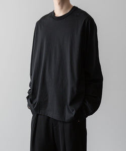 VEIN ヴェインのSUEDED CO JERSEY VESSEL L/S TEE - BLACKの公式通販サイトsession福岡セレクトショップ