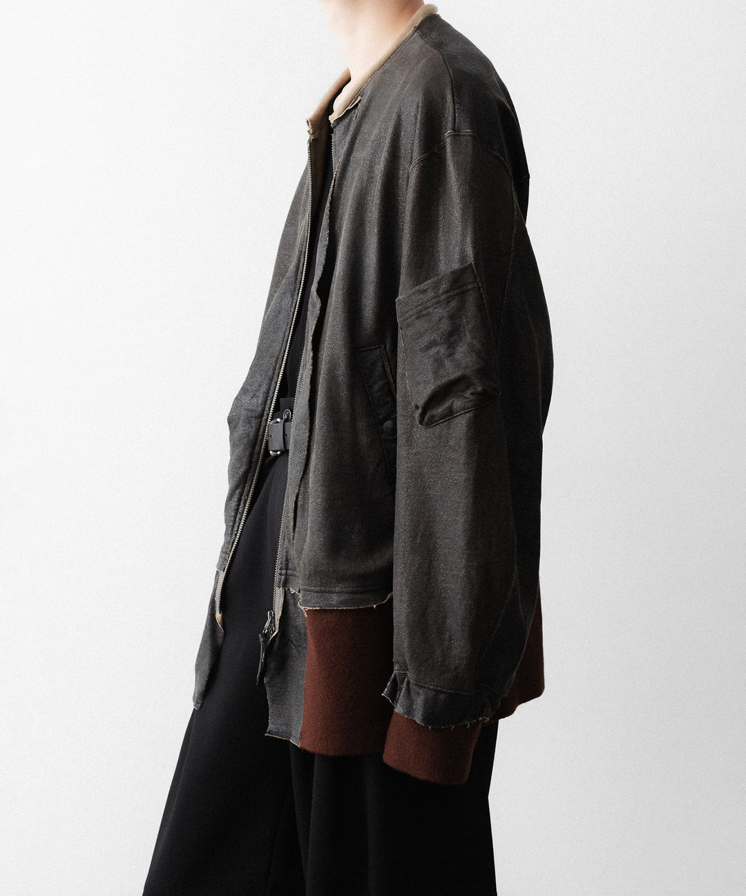ANTHEM Aアンセムエー のCRACK TERRY MILITARY BLOUSON - BROWNの公式通販サイトsession福岡セレクトショップ