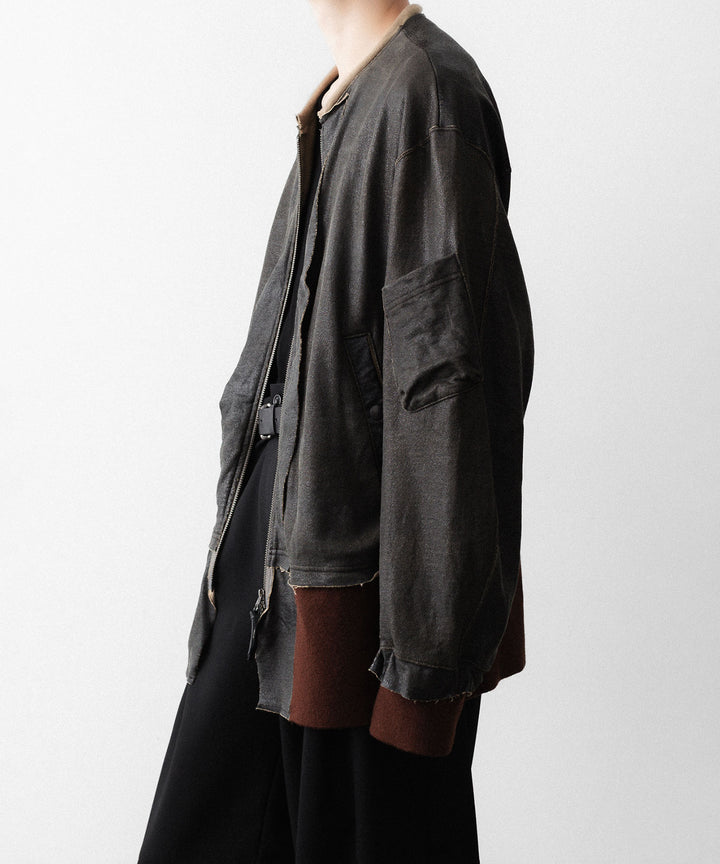 ANTHEM Aアンセムエー のCRACK TERRY MILITARY BLOUSON - BROWNの公式通販サイトsession福岡セレクトショップ