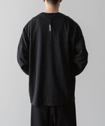 画像をギャラリービューアに読み込む, VEIN ヴェインのSUEDED CO JERSEY VESSEL L/S TEE - BLACKの公式通販サイトsession福岡セレクトショップ
