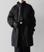 画像をギャラリービューアに読み込む, 【ANTHEM A】MILITARY MULTI WAY OVER COAT - BLACK
