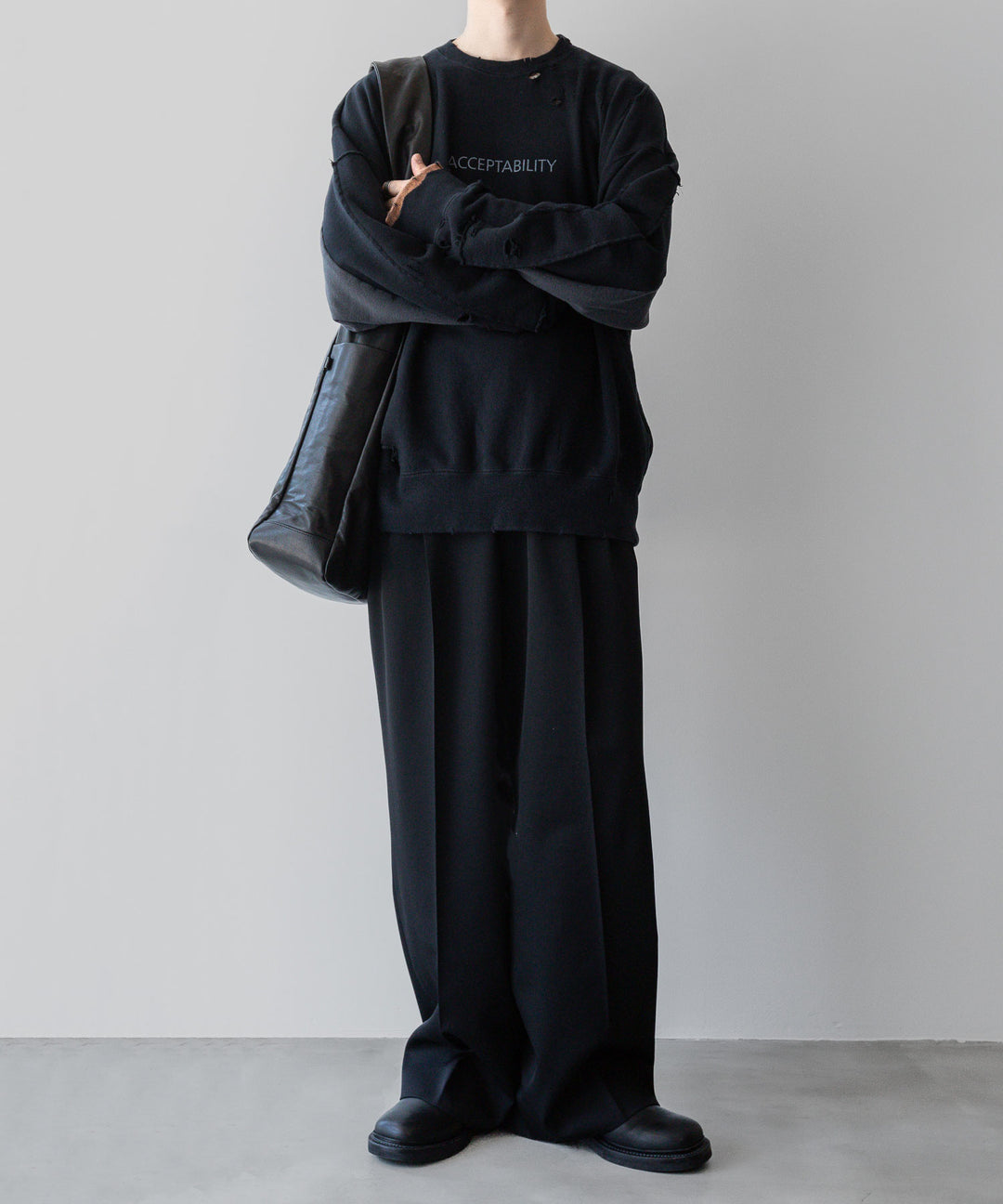 ssstein(シュタイン)の24AWコレクション OVERSIZED REBUILD SWEAT LS - DARK NAVY 公式通販サイトsession福岡セレクトショップ