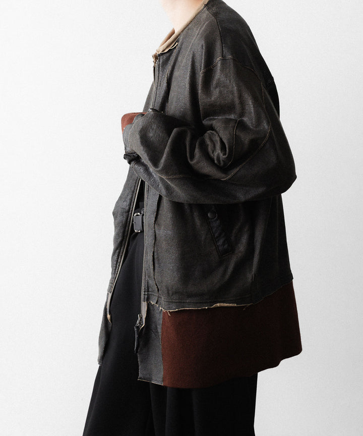 ANTHEM Aアンセムエー のCRACK TERRY MILITARY BLOUSON - BROWNの公式通販サイトsession福岡セレクトショップ