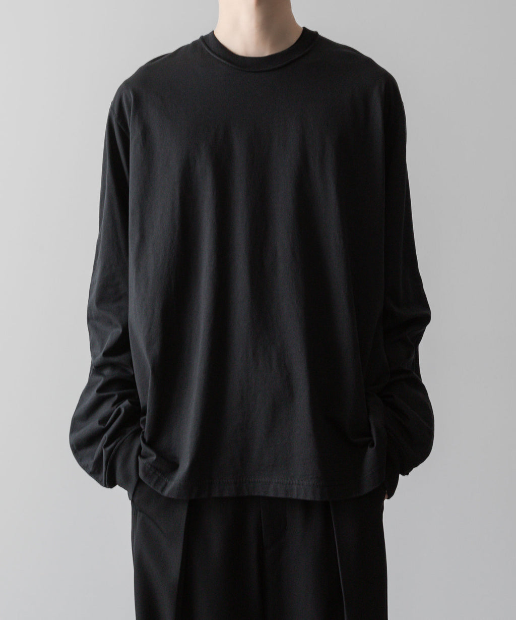 VEIN ヴェインのSUEDED CO JERSEY VESSEL L/S TEE - BLACKの公式通販サイトsession福岡セレクトショップ