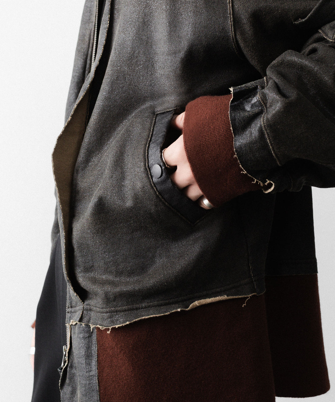 ANTHEM Aアンセムエー のCRACK TERRY MILITARY BLOUSON - BROWNの公式通販サイトsession福岡セレクトショップ