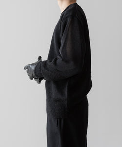 ssstein(シュタイン)の24AWコレクション MOHAIR GLITTER KNIT COMBINATION LS - BLACK 公式通販サイトsession福岡セレクトショップ