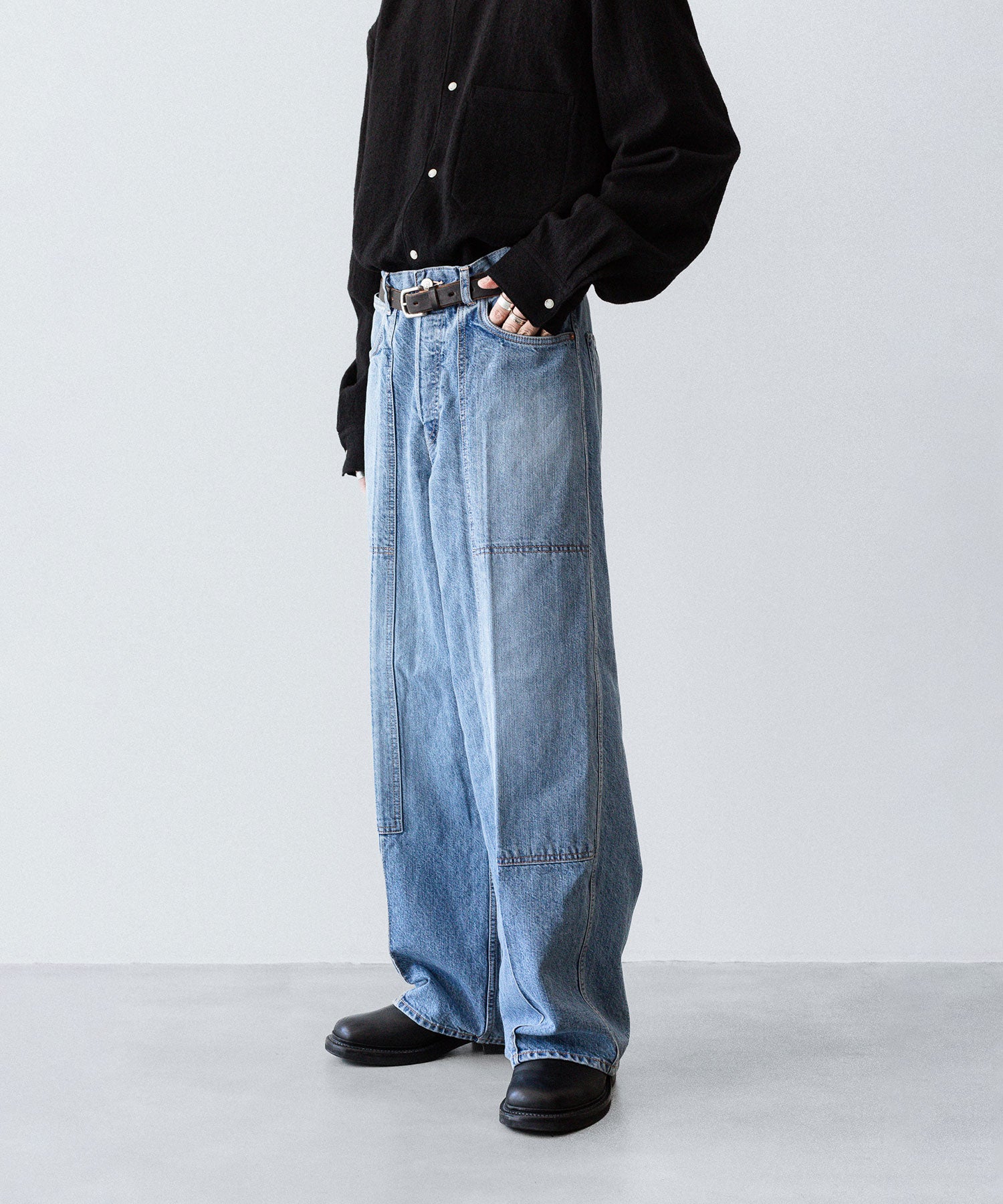 phebus / フィーバス】WASHI DENIM WORK PT - FADE BLUE | 公式通販