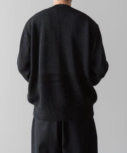 ssstein(シュタイン)の24AWコレクション MOHAIR GLITTER KNIT COMBINATION LS - BLACK 公式通販サイトsession福岡セレクトショップ