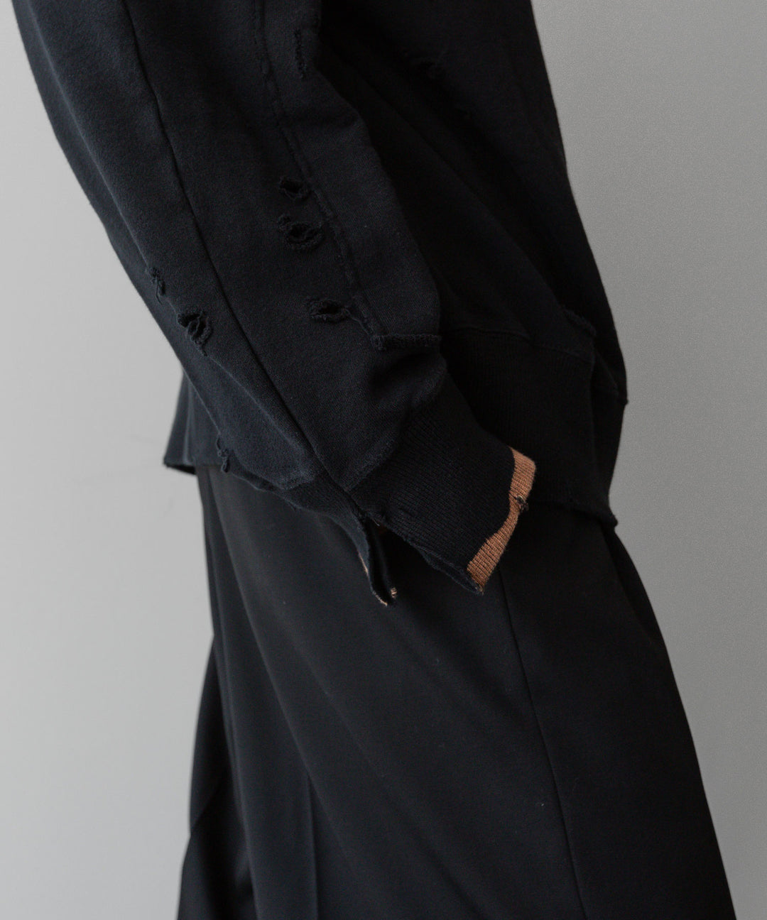 ssstein(シュタイン)の24AWコレクション OVERSIZED REBUILD SWEAT LS - BLACK 公式通販サイトsession福岡セレクトショップ