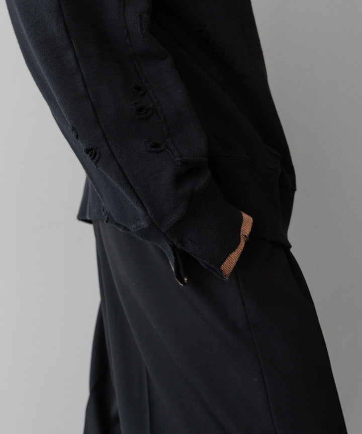 ssstein(シュタイン)の24AWコレクション OVERSIZED REBUILD SWEAT LS - BLACK 公式通販サイトsession福岡セレクトショップ