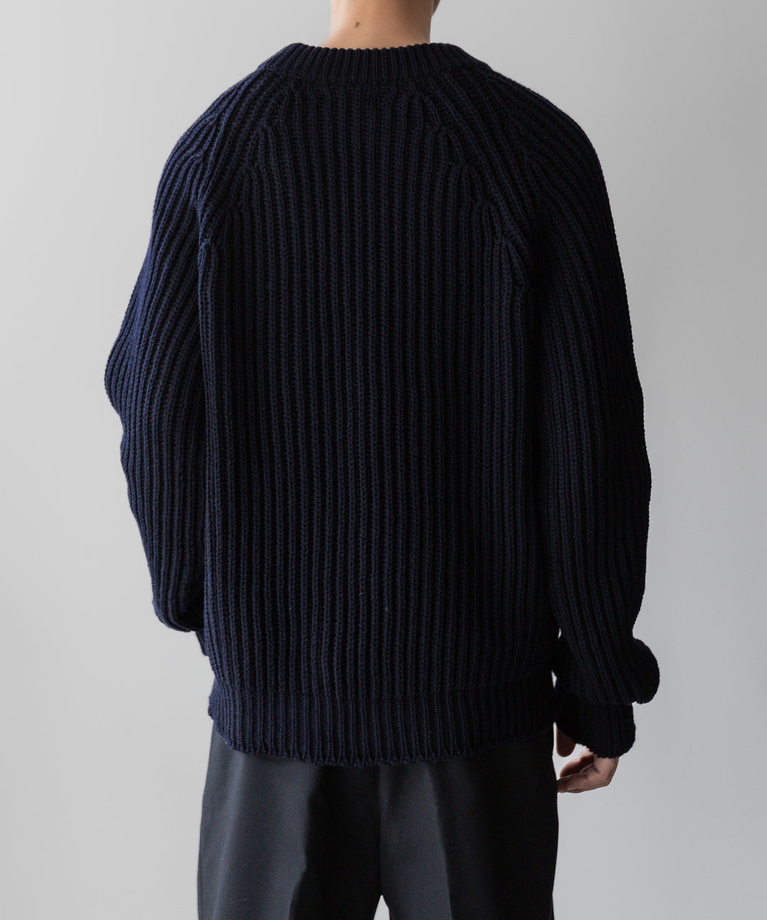 【INTÉRIM】インテリム 23AW 60s 3GG RAGLAN FISHERMAN SWEATER CREW - NAVY sessionセッション福岡セレクトショップ 公式通販サイト