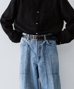 画像をギャラリービューアに読み込む, 【phebus】WASHI DENIM WORK PT - FADE BLUE
