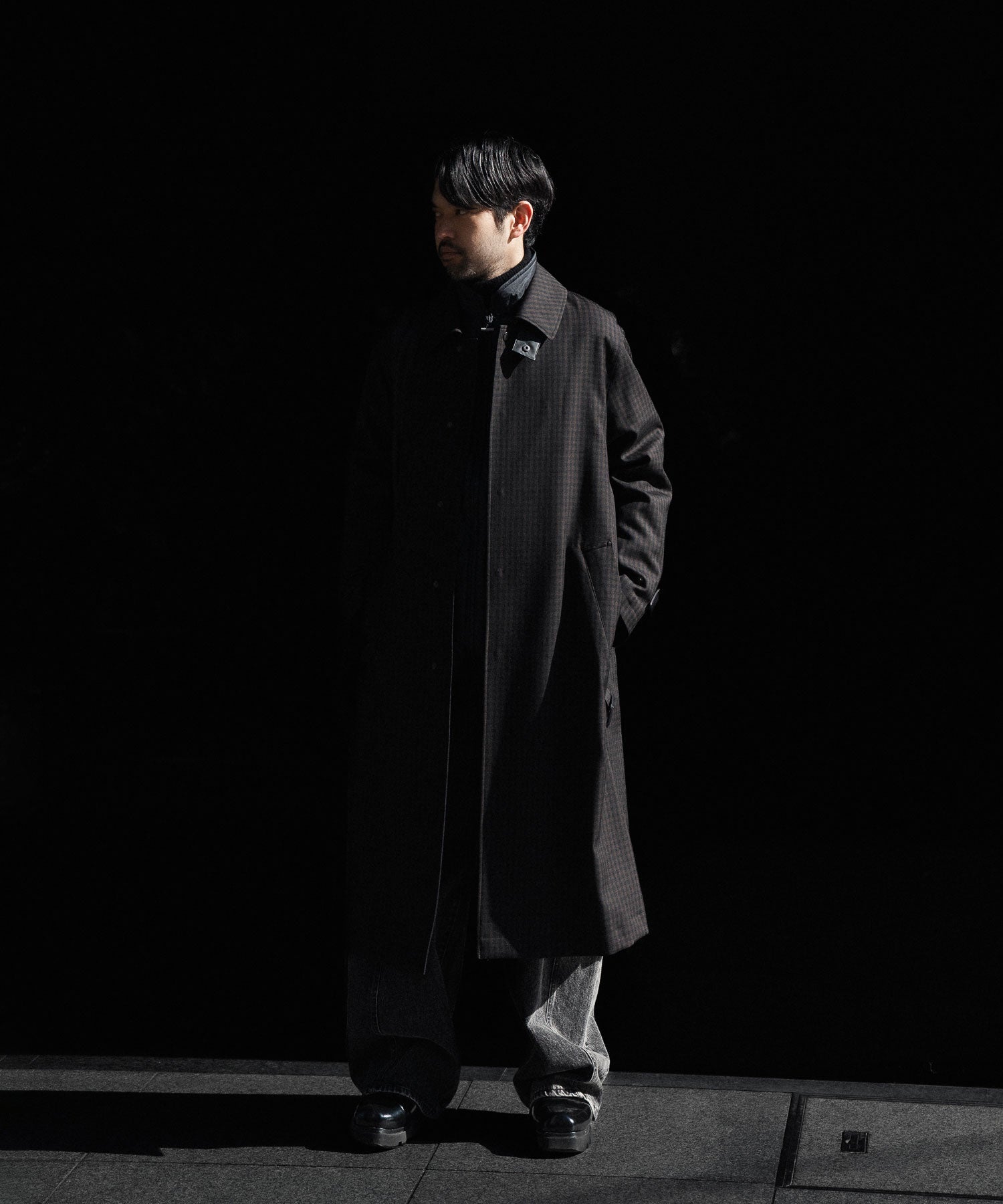 ssstein-シュタインのOVERSIZED BALMACAAN COATのGINGHAM公式通販サイトsession福岡セレクトショップ