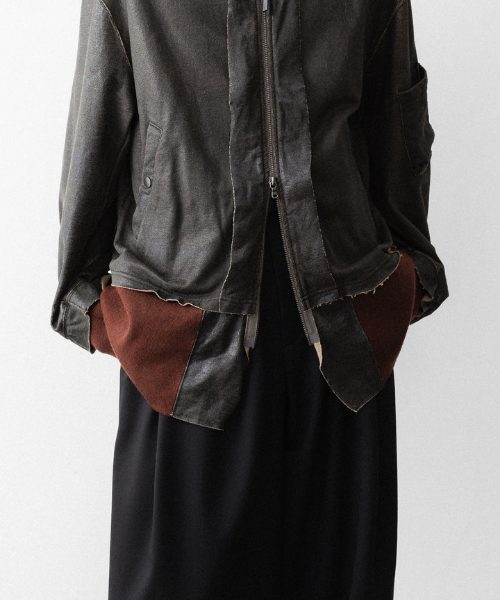 ANTHEM Aアンセムエー のCRACK TERRY MILITARY BLOUSON - BROWNの公式通販サイトsession福岡セレクトショップ