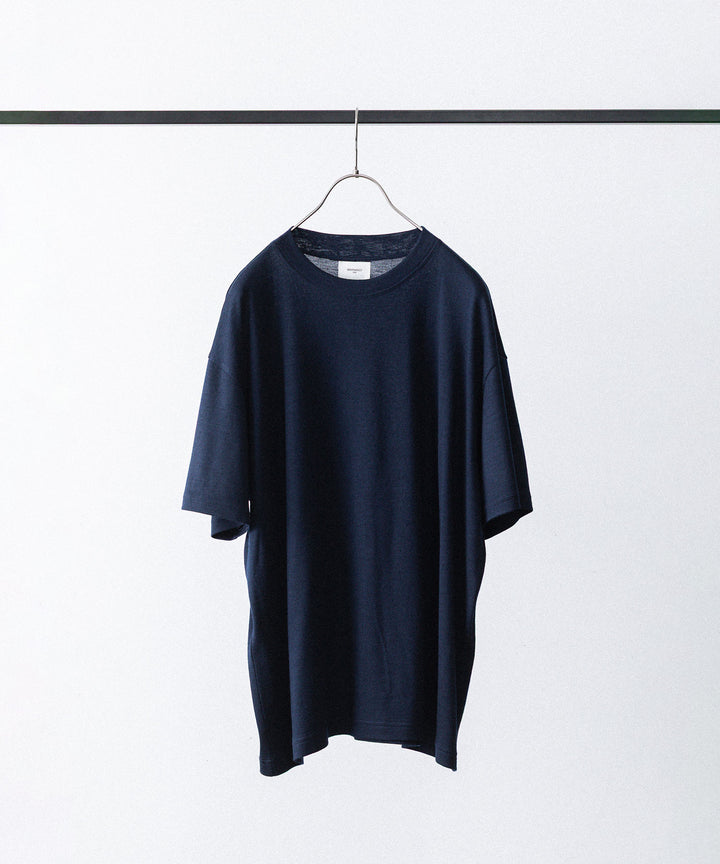 WWW - WRAPINKNOT wool wearのS/S WIDE FIT T-SHIRTのNAVY公式通販サイトsession福岡セレクトショップ