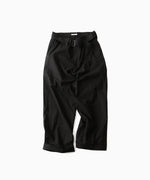 画像をギャラリービューアに読み込む, INTÉRIM インテリムのBLACK SURFAR GARMENT DYE BELTED FRENCH ARMY MIL BAGGY TROUSERのBLACK公式通販サイトsession福岡セレクトショップ
