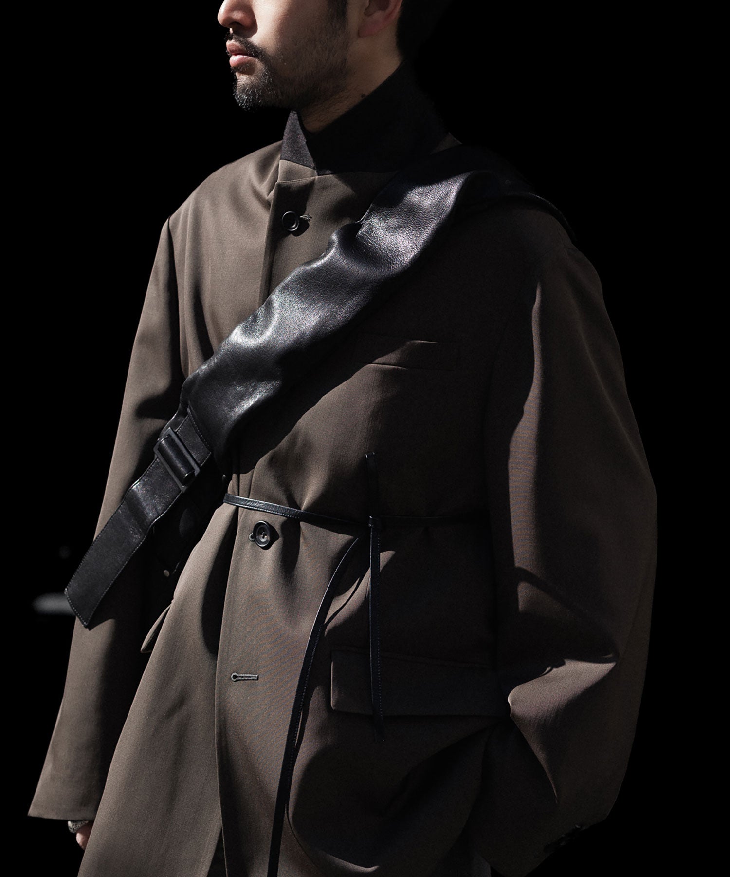 ssstein / シュタイン】OVERSIZED SINGLE BREASTED LONG JACKET - DARK