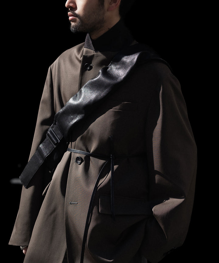 ssstein(シュタイン)のOVERSIZED SINGLE BREASTED LONG JACKET - DARK BROWNの公式通販サイトsession福岡セレクトショップ