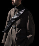 画像をギャラリービューアに読み込む, ssstein(シュタイン)のSHIRRING HANDLE LEATHER SHOULDER BAG - BLACKの公式通販サイトsession福岡セレクトショップ
