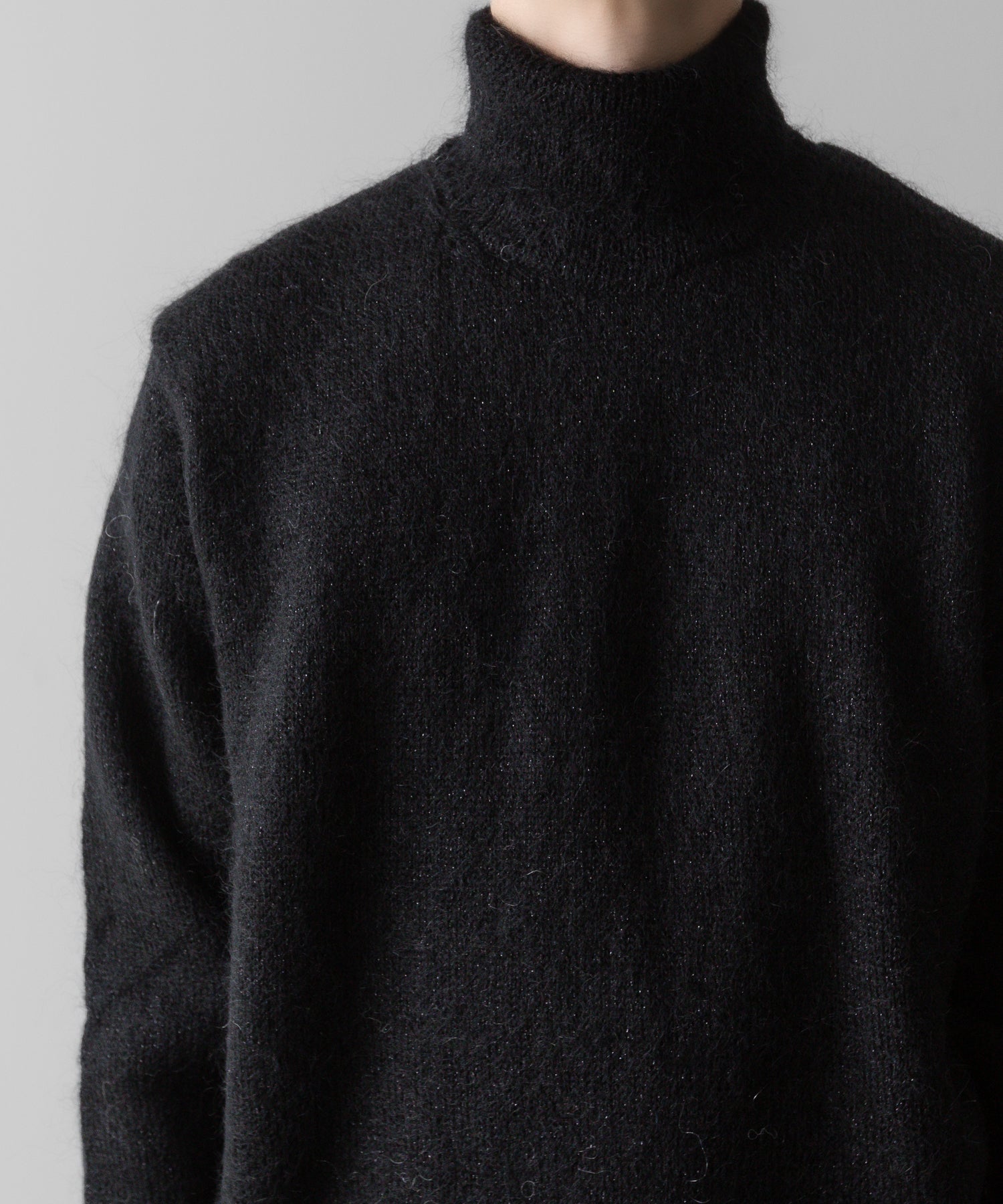 ssstein(シュタイン)の24AWコレクション MOHAIR GLITTER KNIT TURTLE NECK LS - BLACK 公式通販サイトsession福岡セレクトショップ