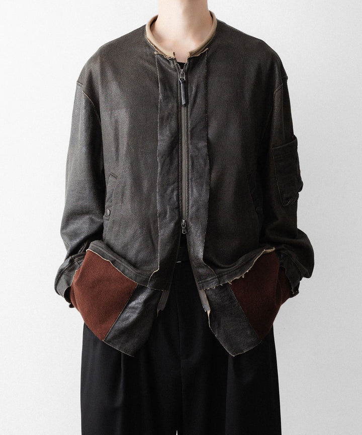 ANTHEM Aアンセムエー のCRACK TERRY MILITARY BLOUSON - BROWNの公式通販サイトsession福岡セレクトショップ