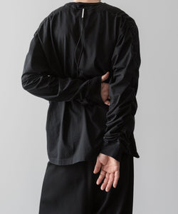 VEIN ヴェインのSUEDED CO JERSEY VESSEL L/S TEE - BLACKの公式通販サイトsession福岡セレクトショップ