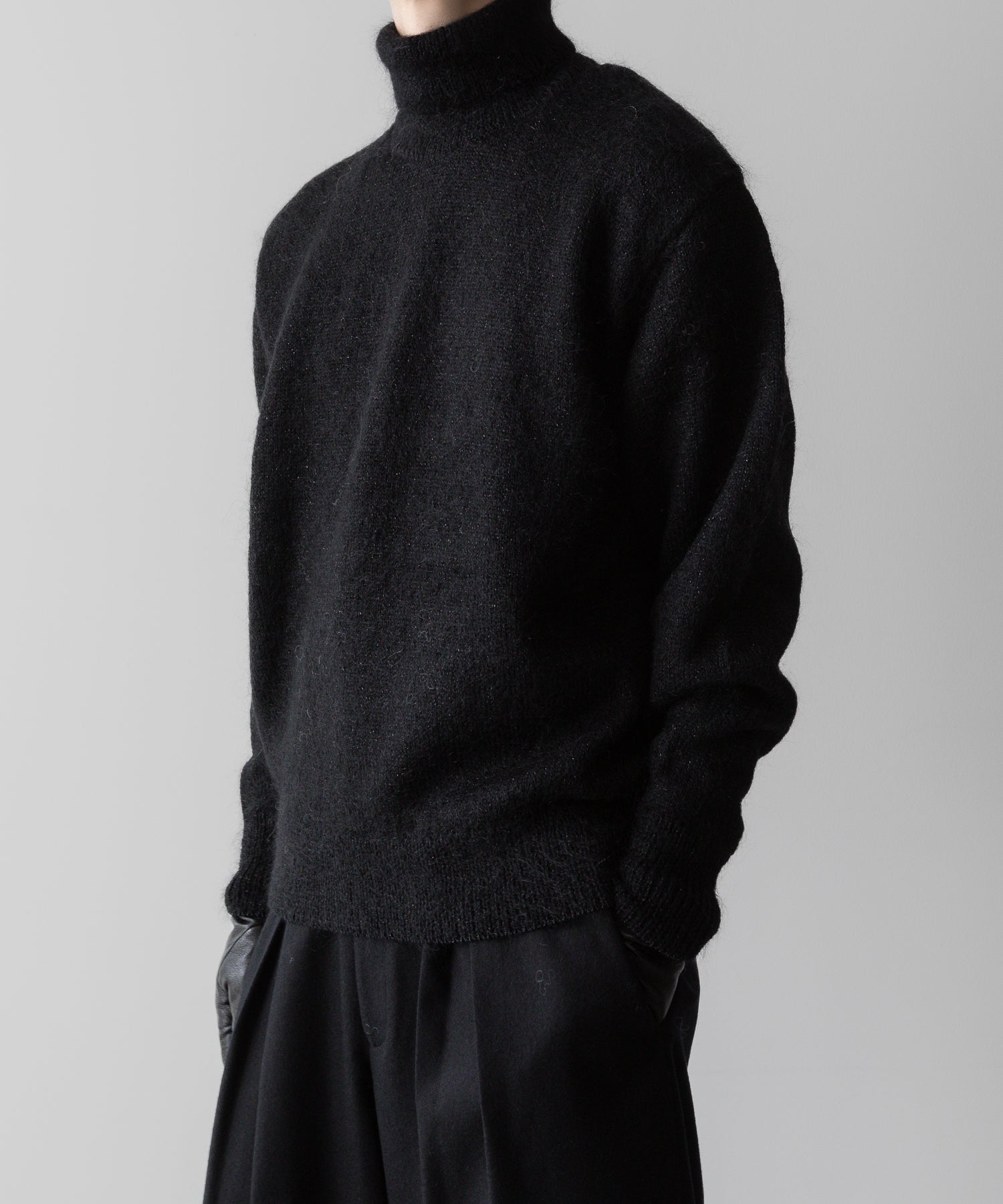 ssstein(シュタイン)の24AWコレクション MOHAIR GLITTER KNIT TURTLE NECK LS - BLACK 公式通販サイトsession福岡セレクトショップ