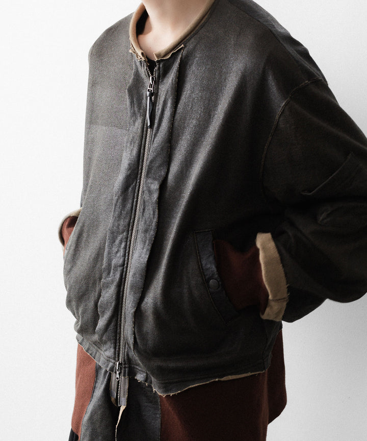 ANTHEM Aアンセムエー のCRACK TERRY MILITARY BLOUSON - BROWNの公式通販サイトsession福岡セレクトショップ