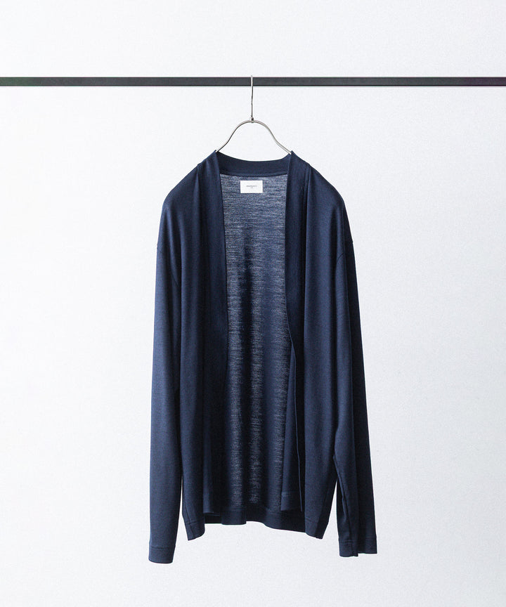 WWW - WRAPINKNOT wool wearのBUTTON-LESS CARDIGANのNAVY 公式通販サイトsession福岡セレクトショップ