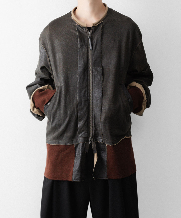 ANTHEM Aアンセムエー のCRACK TERRY MILITARY BLOUSON - BROWNの公式通販サイトsession福岡セレクトショップ