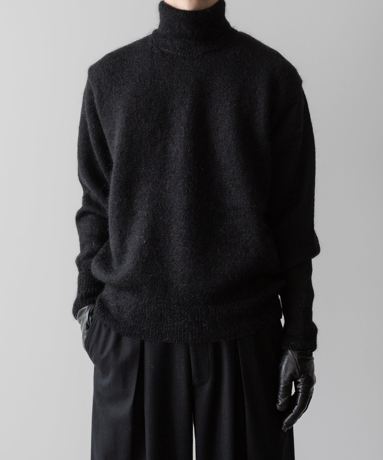 ssstein(シュタイン)の24AWコレクション MOHAIR GLITTER KNIT TURTLE NECK LS - BLACK 公式通販サイトsession福岡セレクトショップ