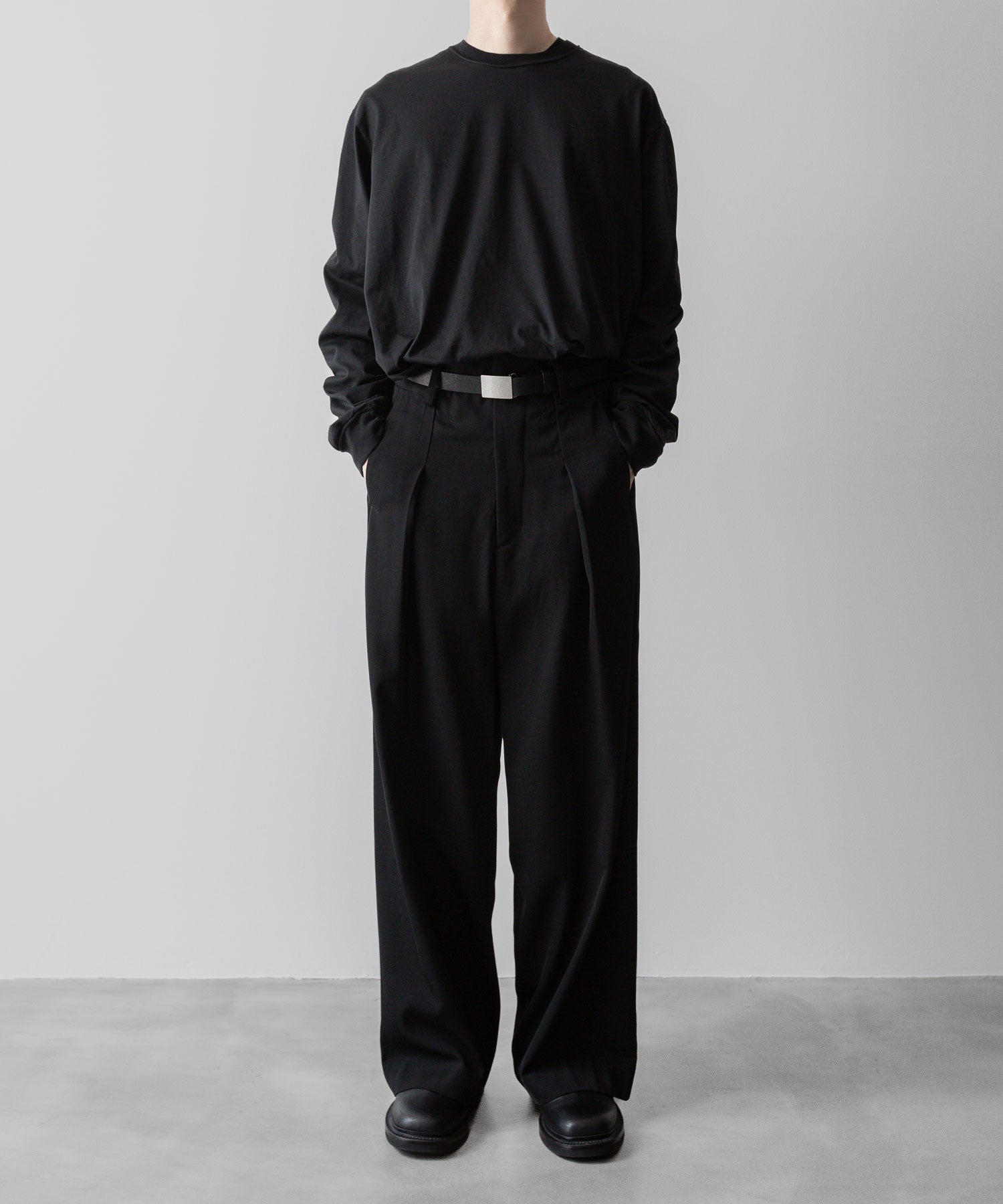 VEIN ヴェインのSUEDED CO JERSEY VESSEL L/S TEE - BLACKの公式通販サイトsession福岡セレクトショップ