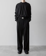 画像をギャラリービューアに読み込む, VEIN ヴェインのSUEDED CO JERSEY VESSEL L/S TEE - BLACKの公式通販サイトsession福岡セレクトショップ
