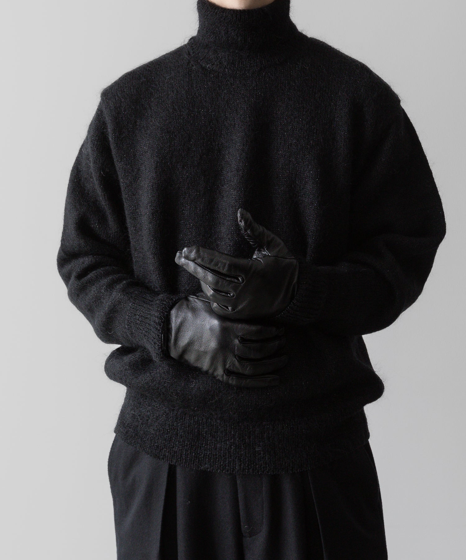 ssstein(シュタイン)の24AWコレクション MOHAIR GLITTER KNIT TURTLE NECK LS - BLACK 公式通販サイトsession福岡セレクトショップ