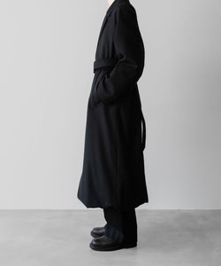 【ssstein】OVERSIZED DOCKING DOUBLE BREASTED COAT - BLACK