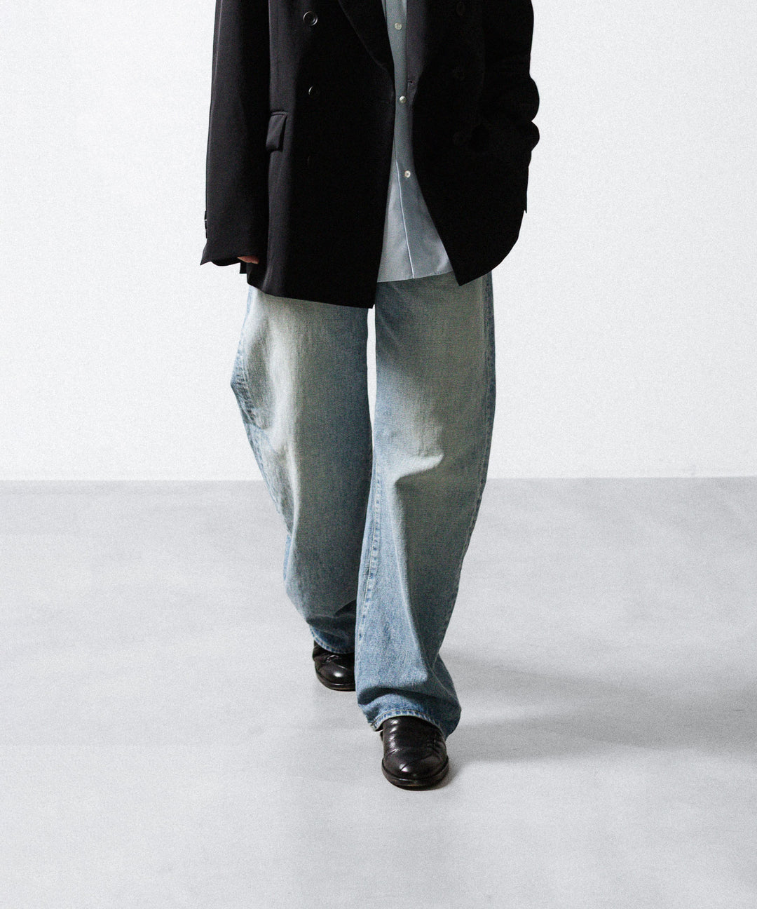 【ssstein】 ROUND DENIM PANTS - INDIGO