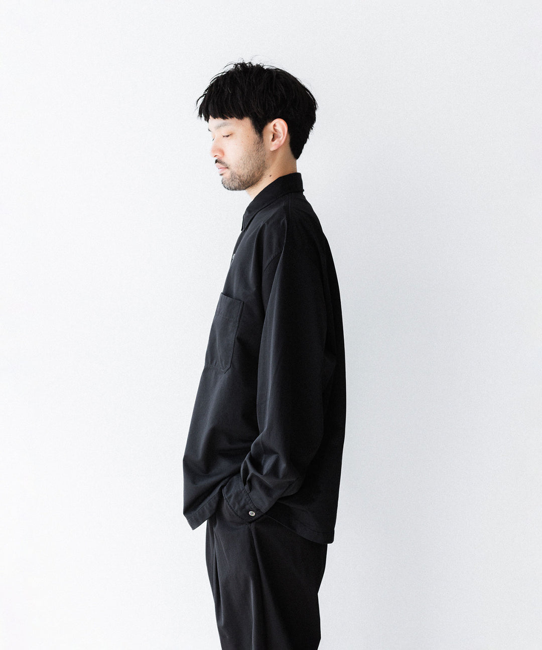 KANEMASA PHIL. カネマサフィルの36G NYLON BALISE SHIRTのBLACK DYE 公式通販サイトsession福岡セレクトショップ