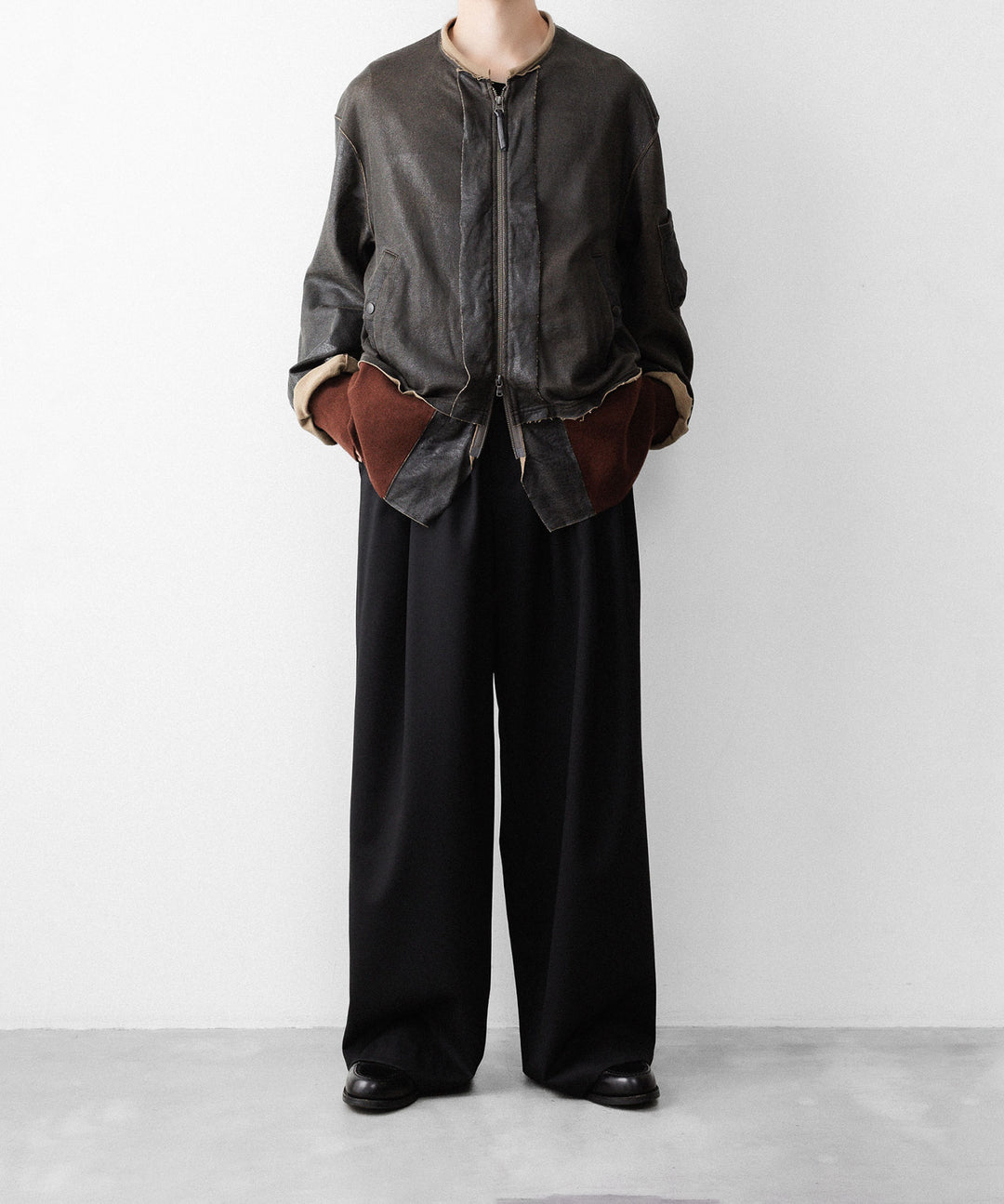 ANTHEM Aアンセムエー のCRACK TERRY MILITARY BLOUSON - BROWNの公式通販サイトsession福岡セレクトショップ