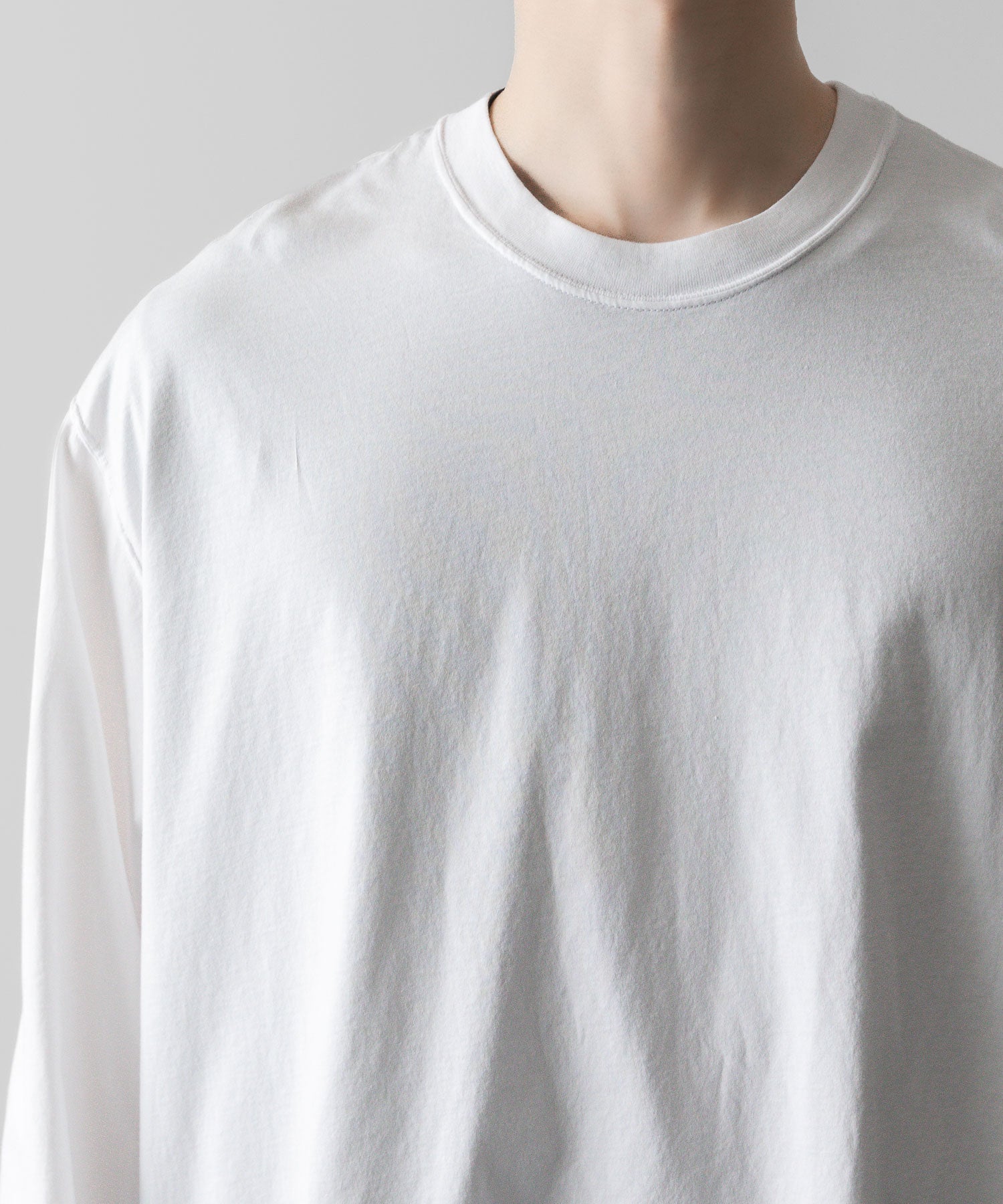 VEIN ヴェインのSUEDED CO JERSEY VESSEL L/S TEE - WHITEの公式通販サイトsession福岡セレクトショップ